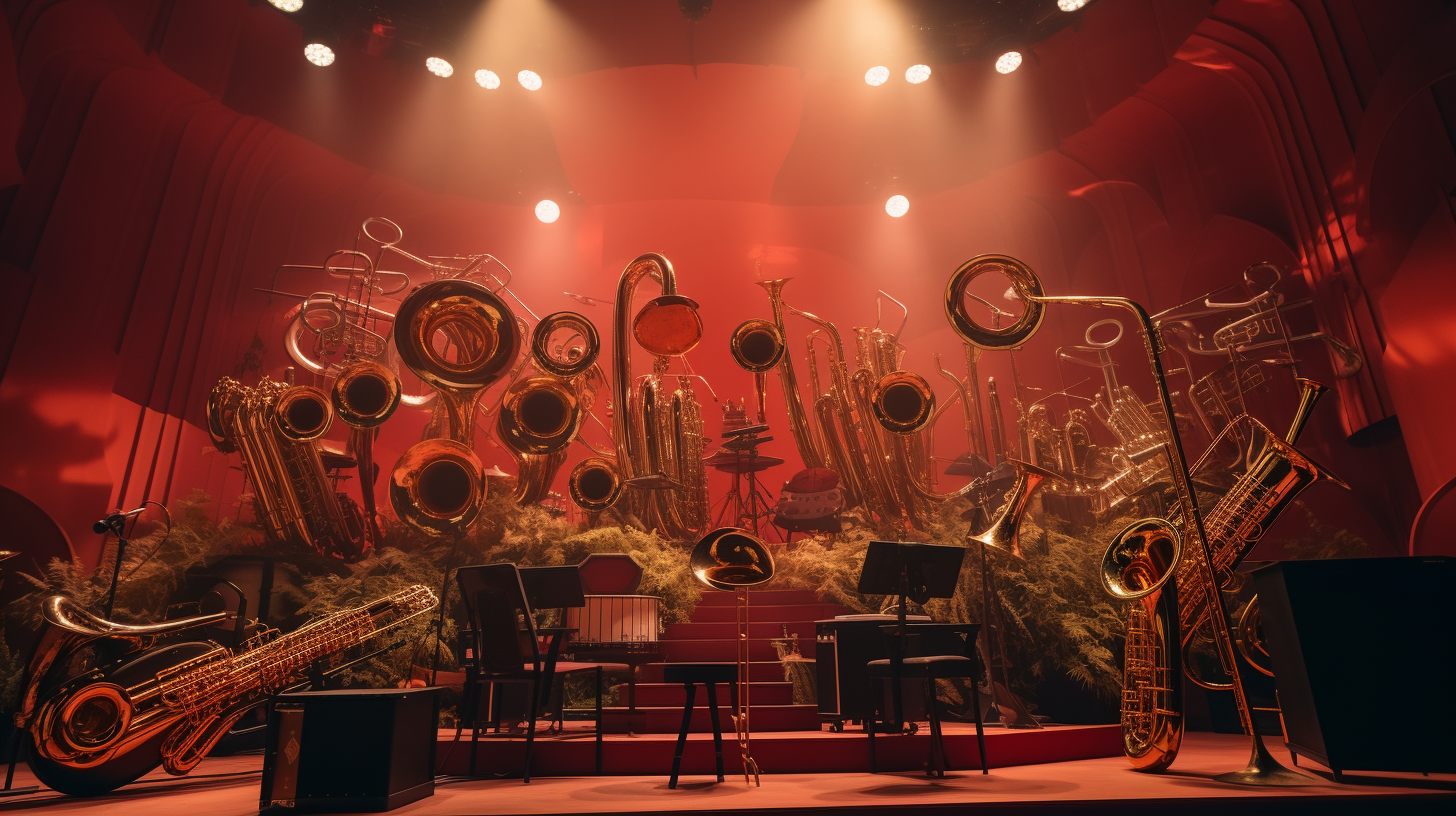 Enormous Musical Instruments at Conceptual Musical Comedy Show