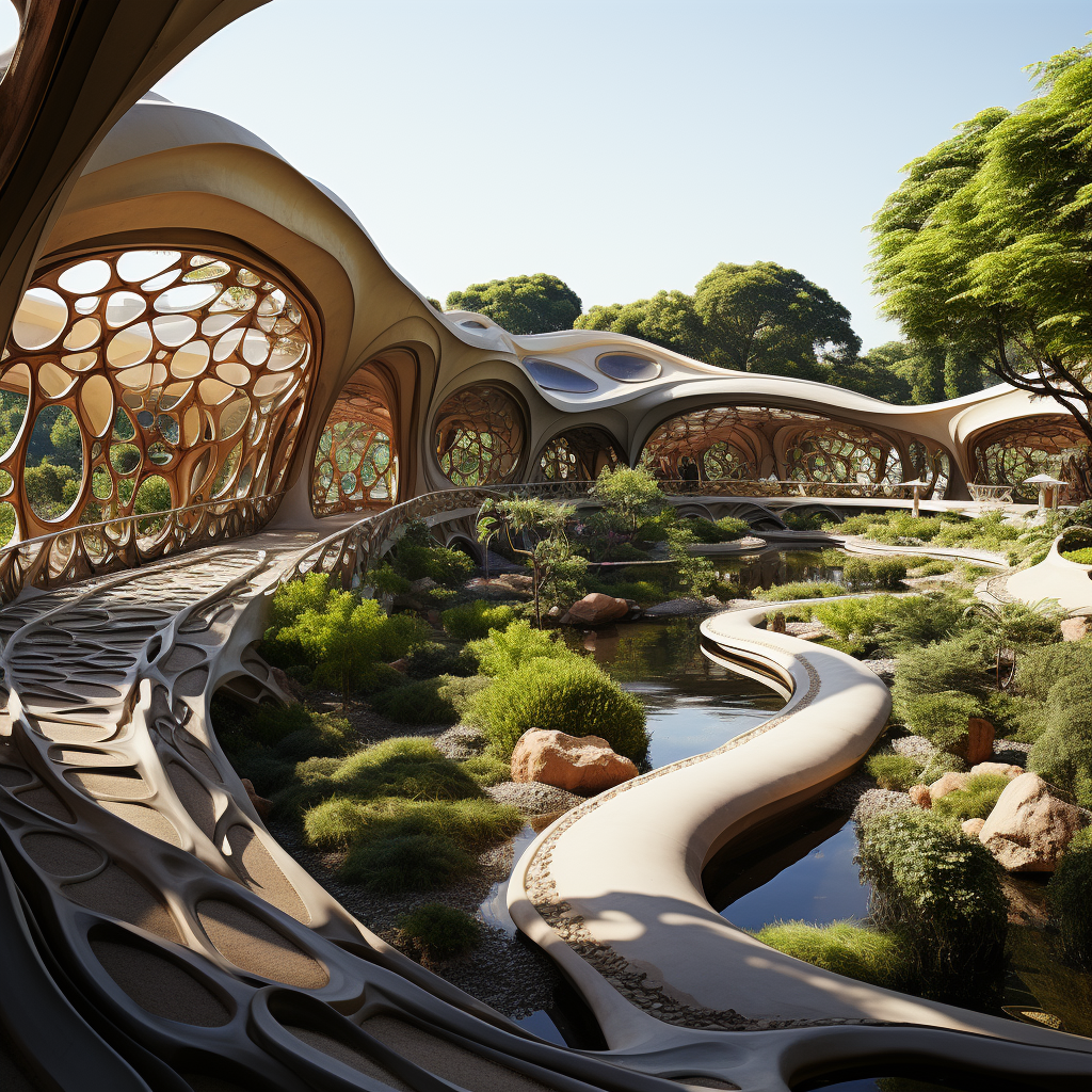 Art Nouveau Landscape Design in Conceptual Park