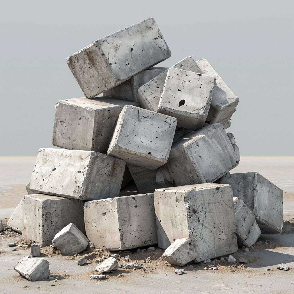 Pile of Concrete Blocks