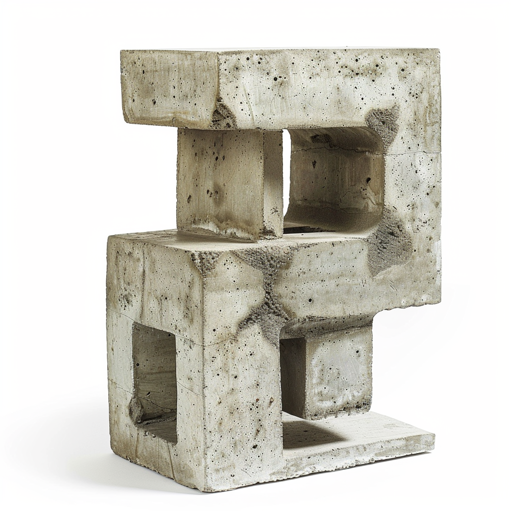 Small concrete element column block