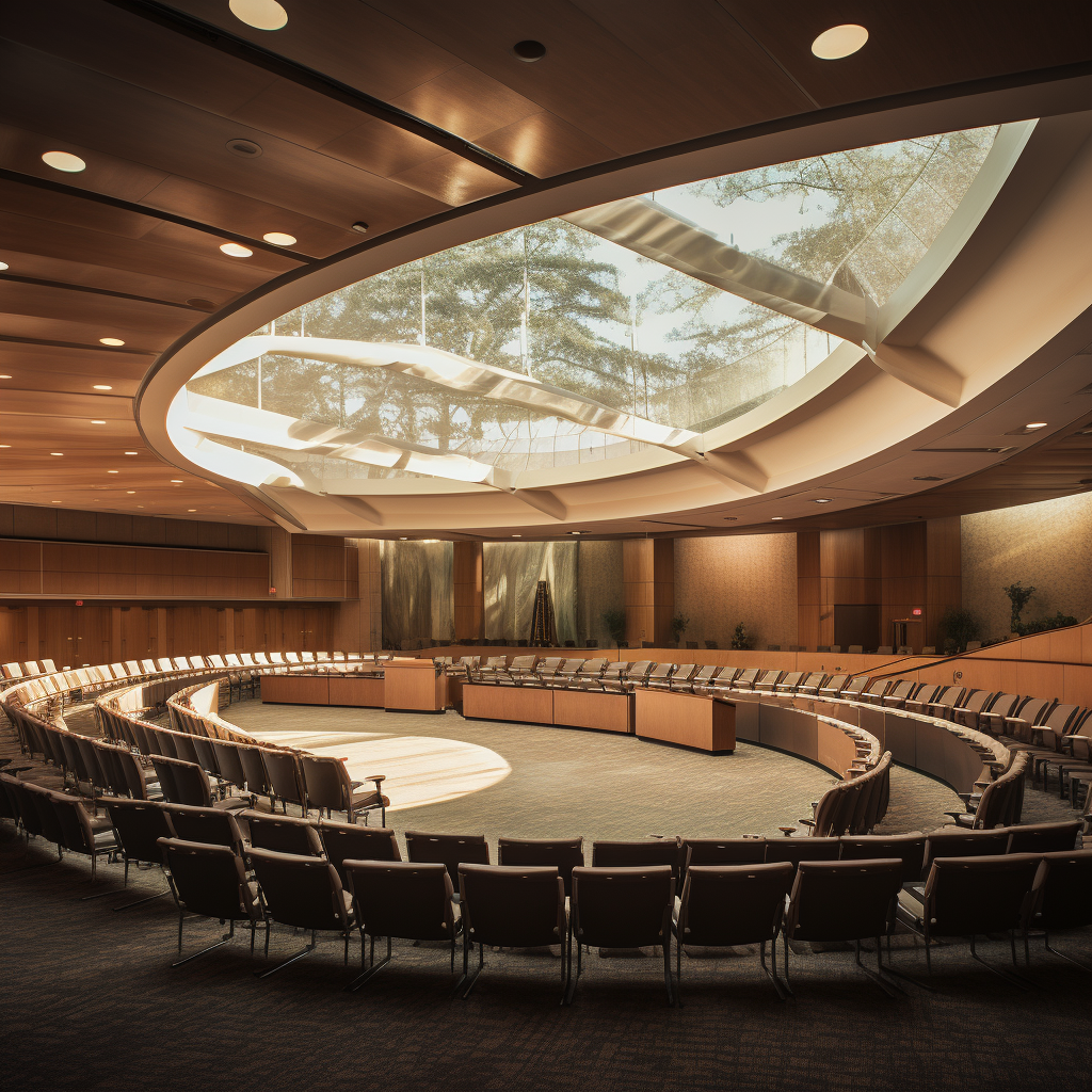 Modern conference center with state-of-the-art facilities