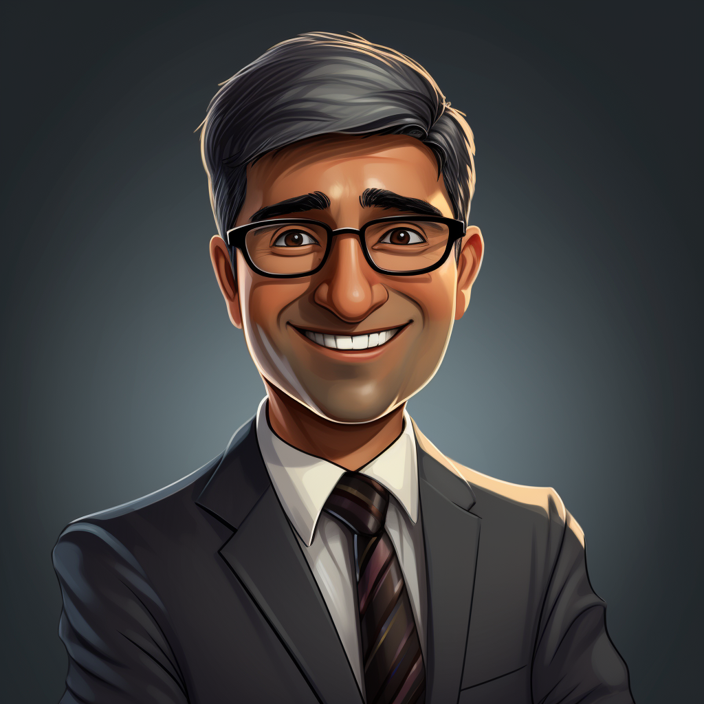 Confident Indian Man with Black Frames and Tie