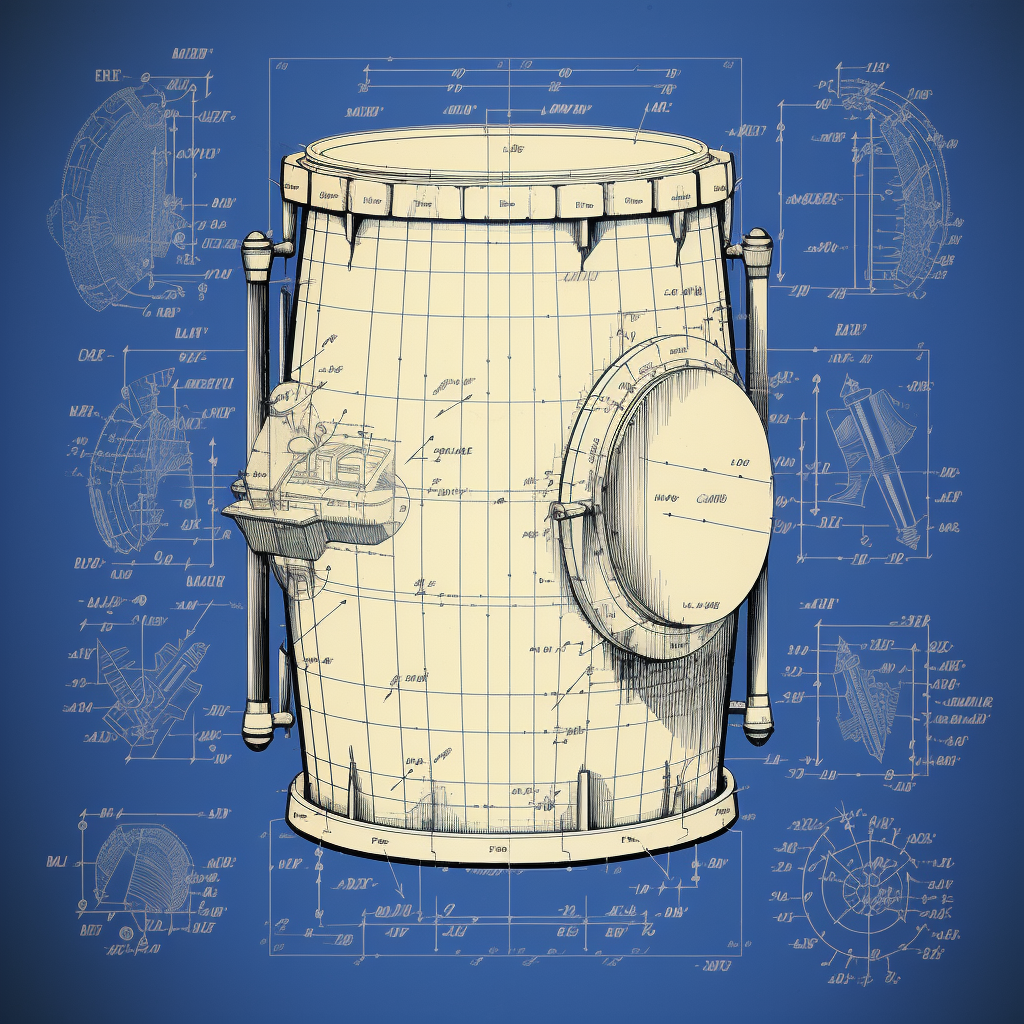 Conga drum technical diagram