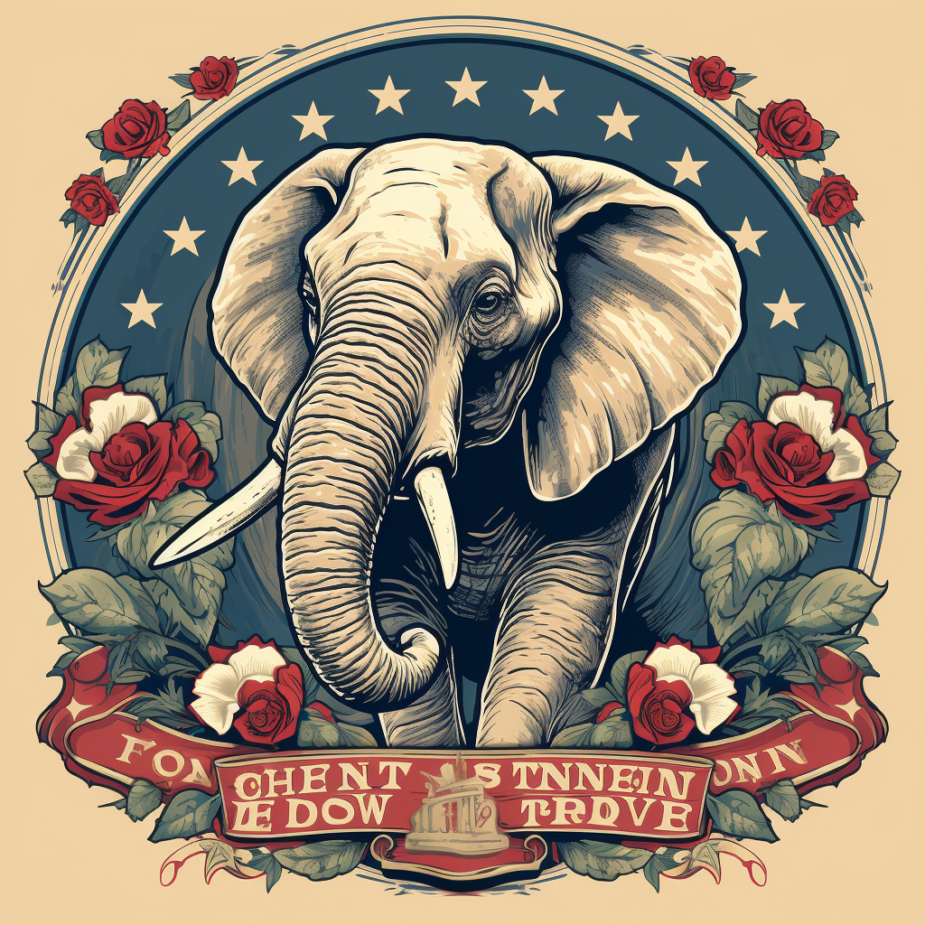 Republican elephant preserving our values