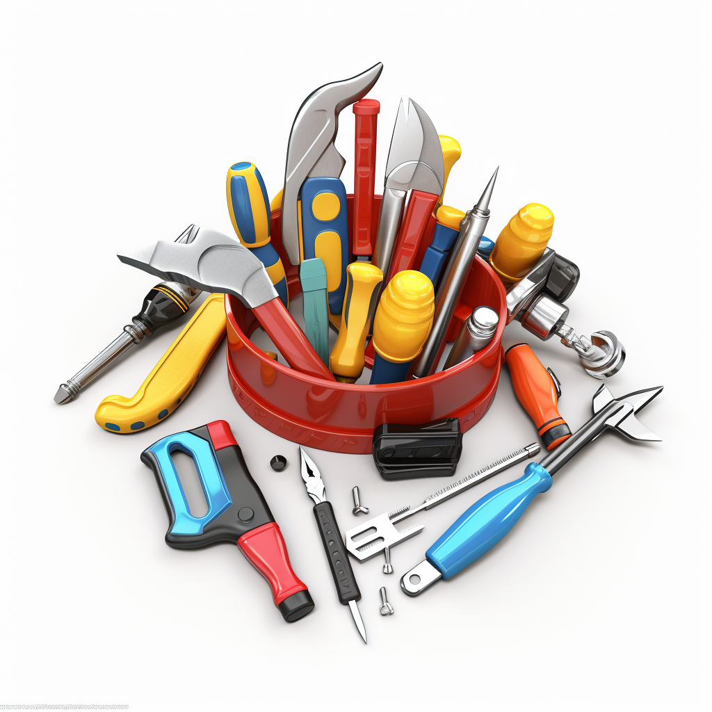 Cartoon Style Construction Tools