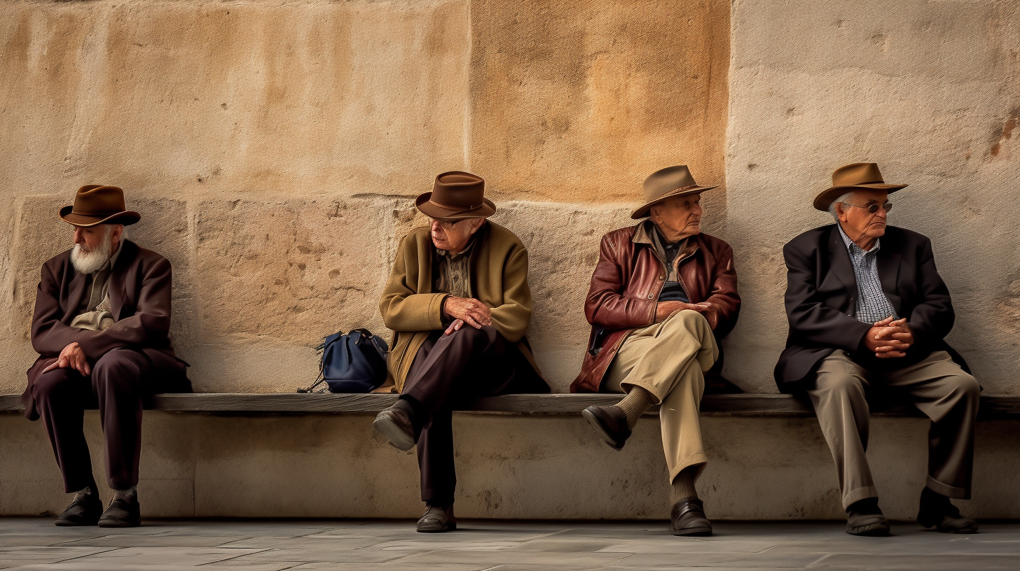 Group of individuals deep in thought