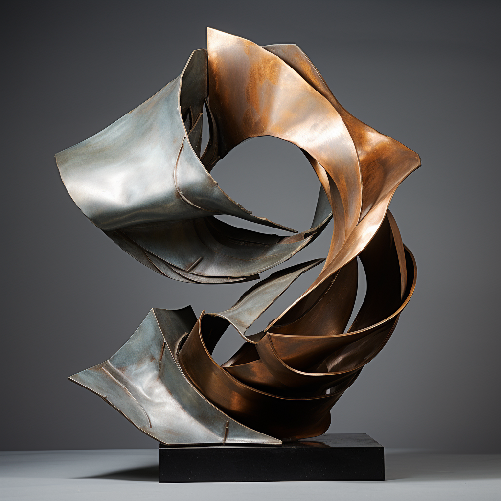 Abstract Metal Sculpture Artwork