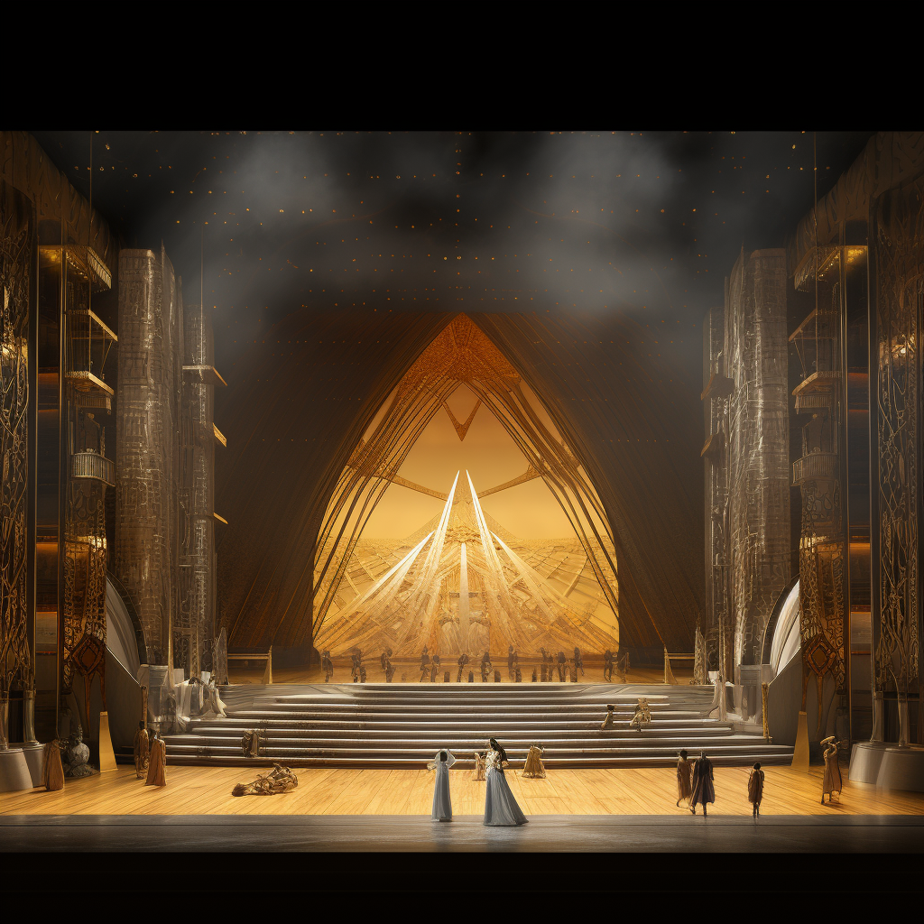 Contemporary Set Design of Opera Aida