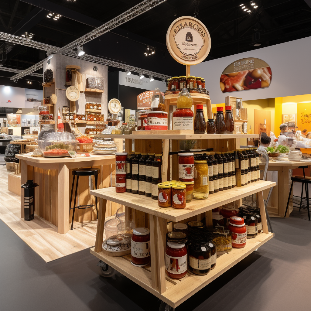 Convention Stand for Condiments and Food Brand