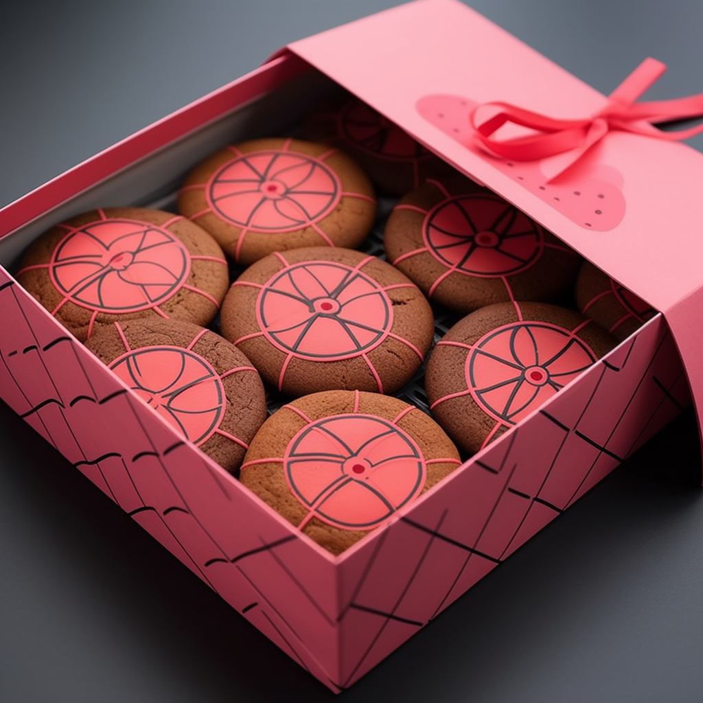 Circles with Asterisk Cookie Box