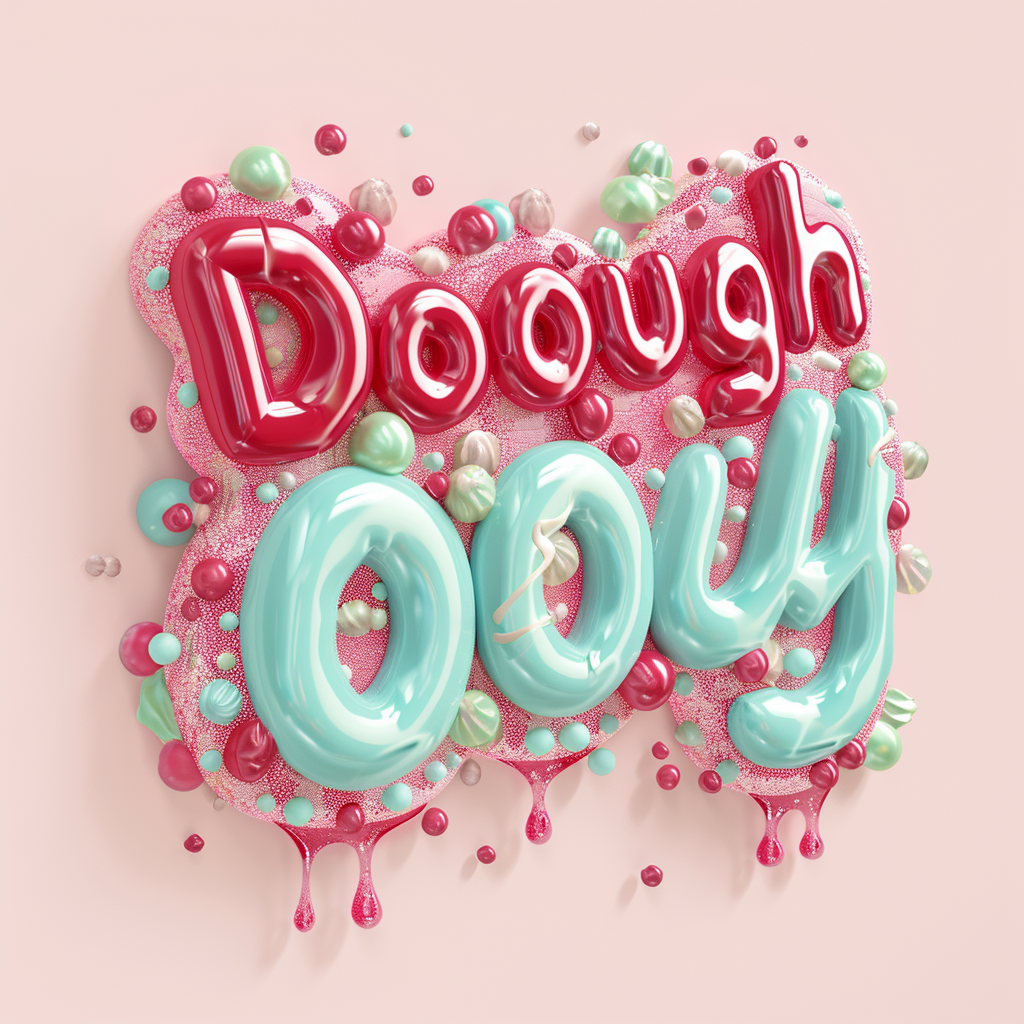 Cookie Typography Bubble Design