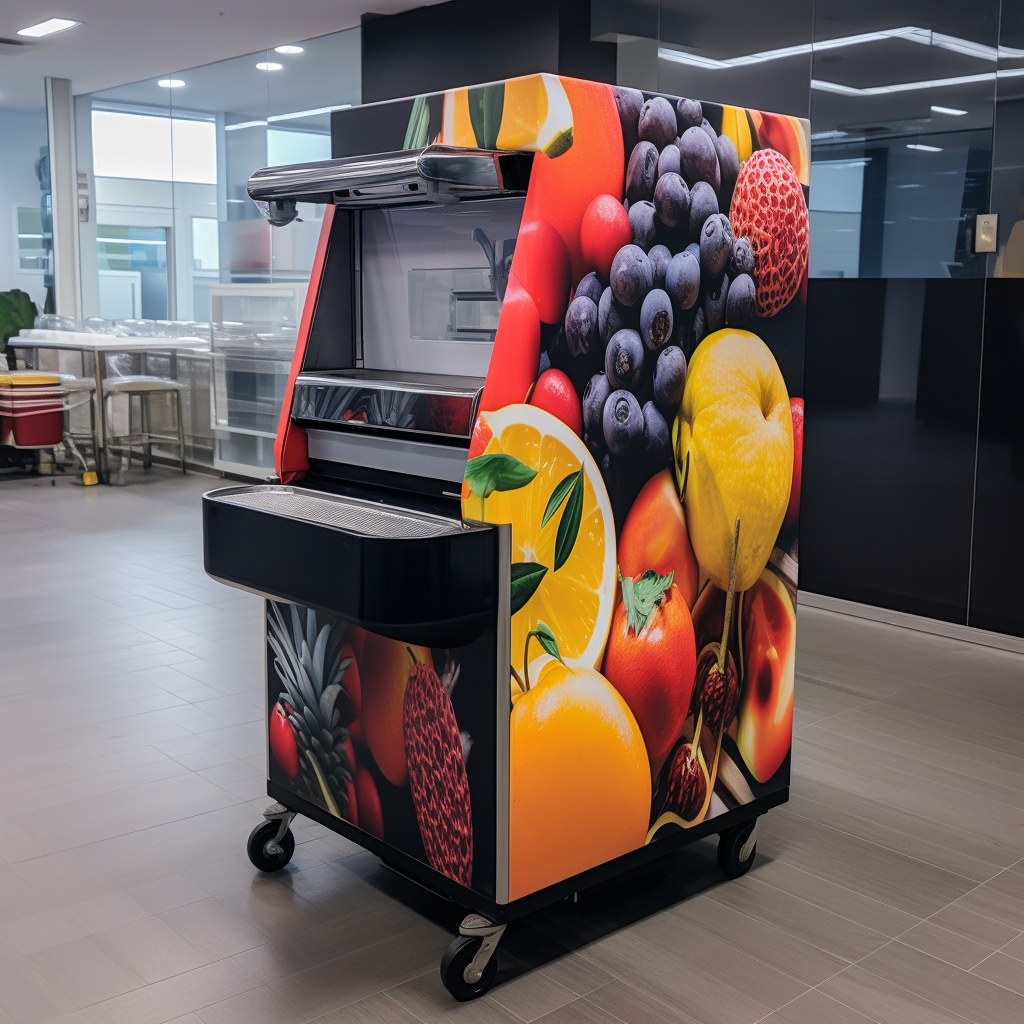 Commercial Juice Machine Vinyl Wraps