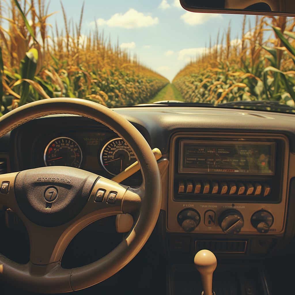 Agricultural seeds on a cool dashboard