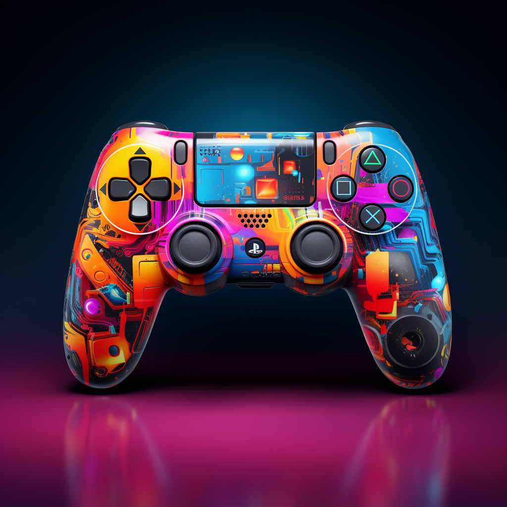 Colorful game console controller