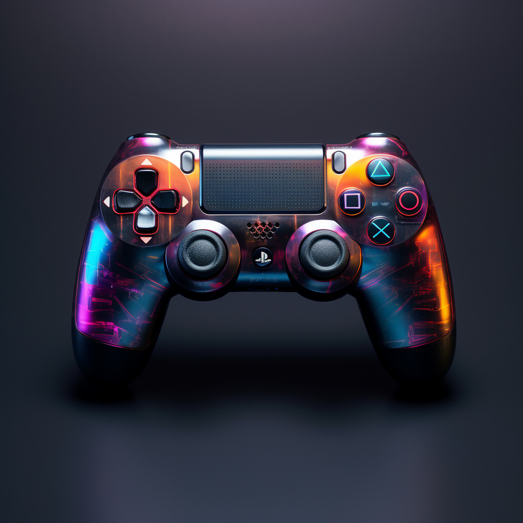 Cool game console controller with sleek design