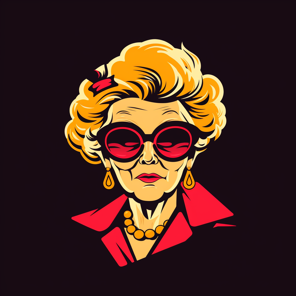 Corporate logo for cool grandmas