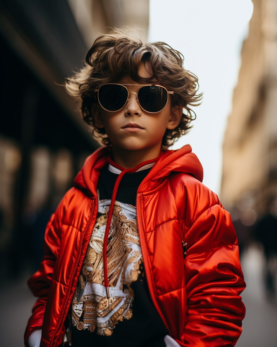 Cool Kid in Paris Fashion Week Portrait