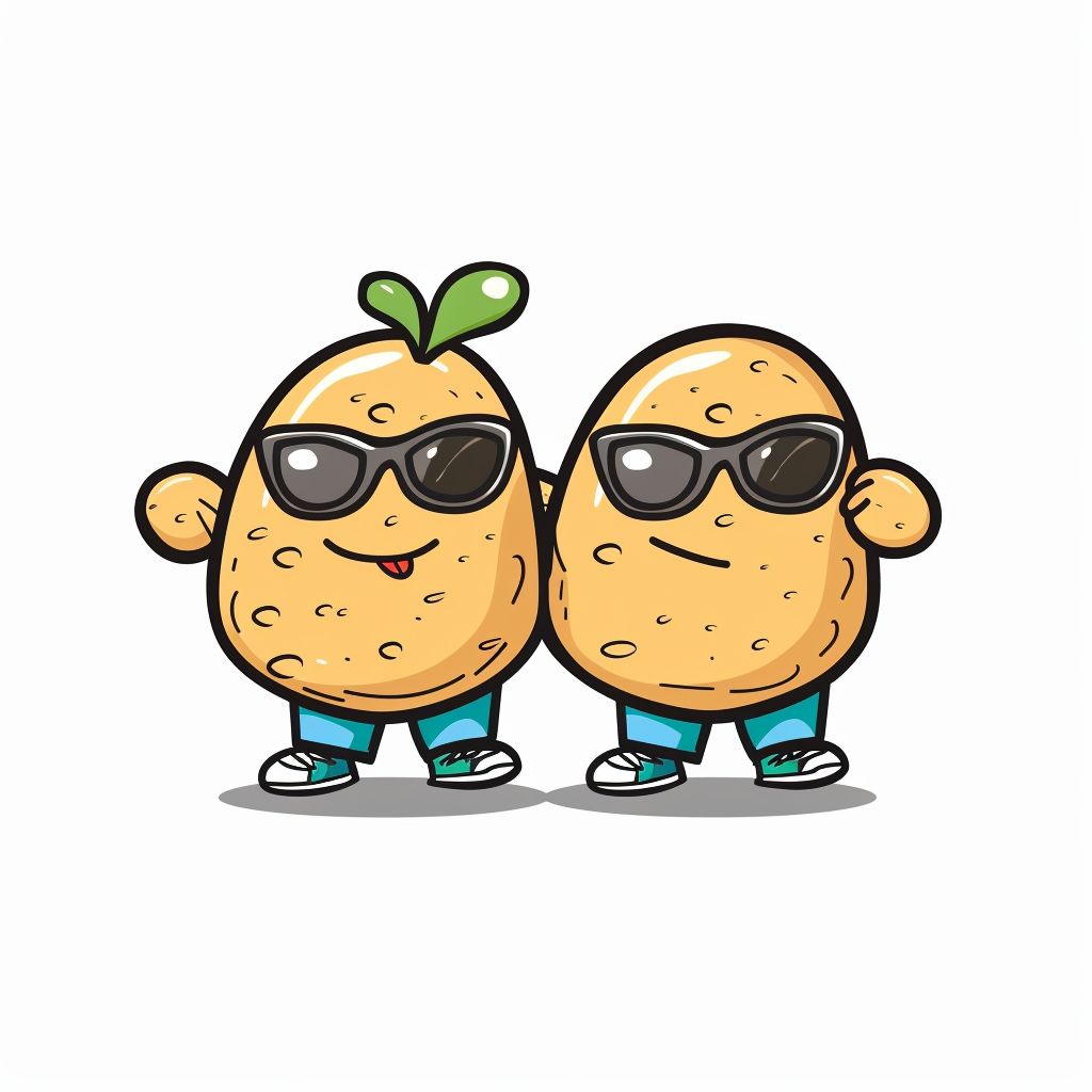 Two Cool Potato Buddies Logo