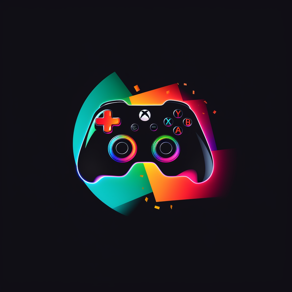 Colorful minimalist co-op game controller