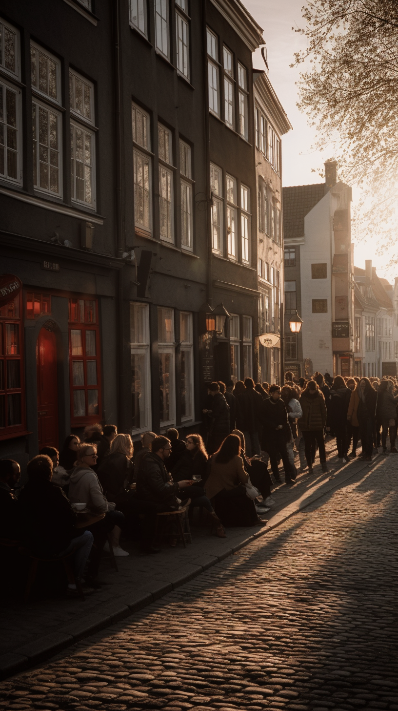 People enjoying the essence of Copenhagen in Vesterbro