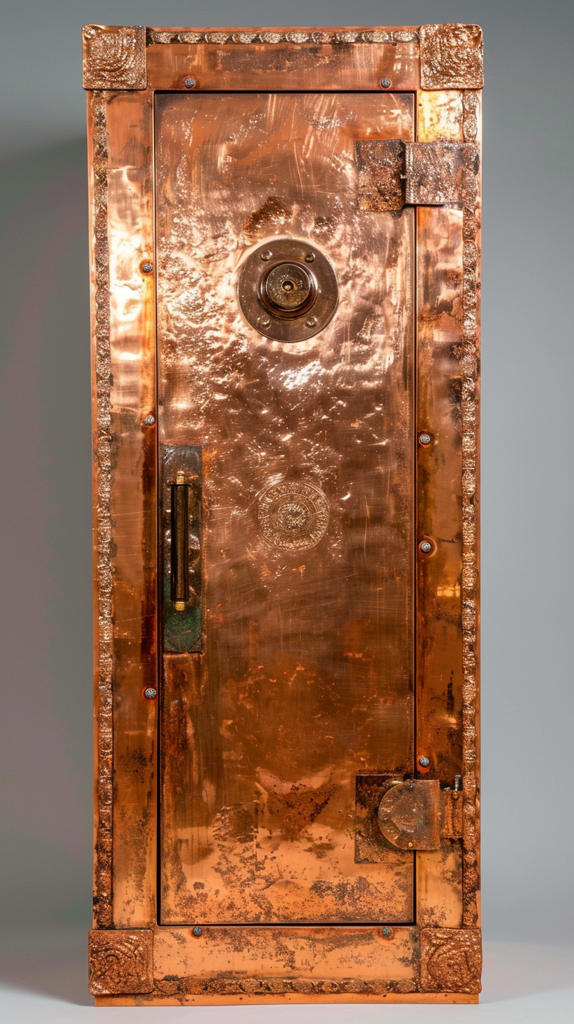 Copper high-tech safe photo