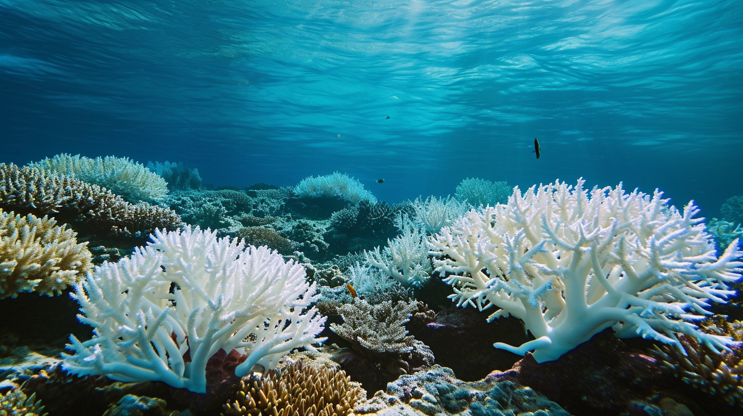 Coral bleaching effects on marine life