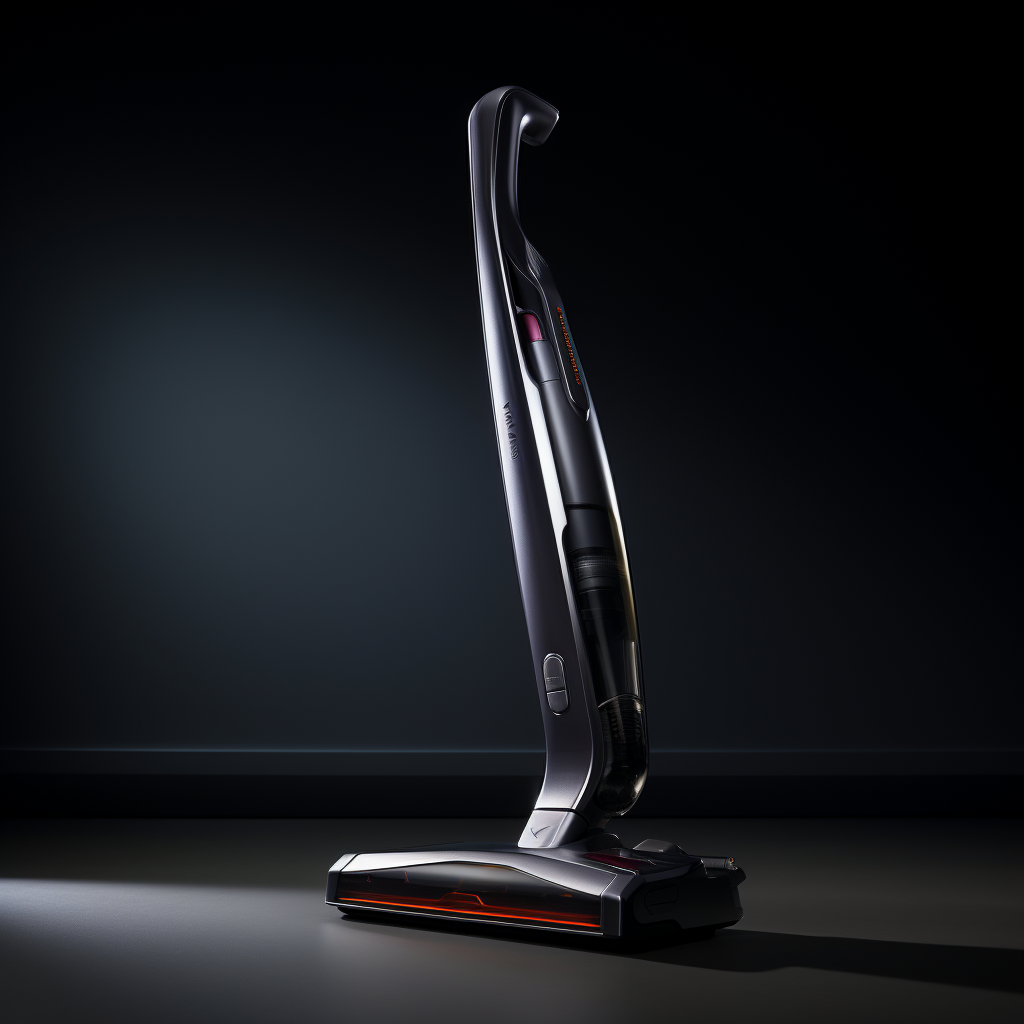 Sleek Cordless Vacuum Cleaner with LED Headlight