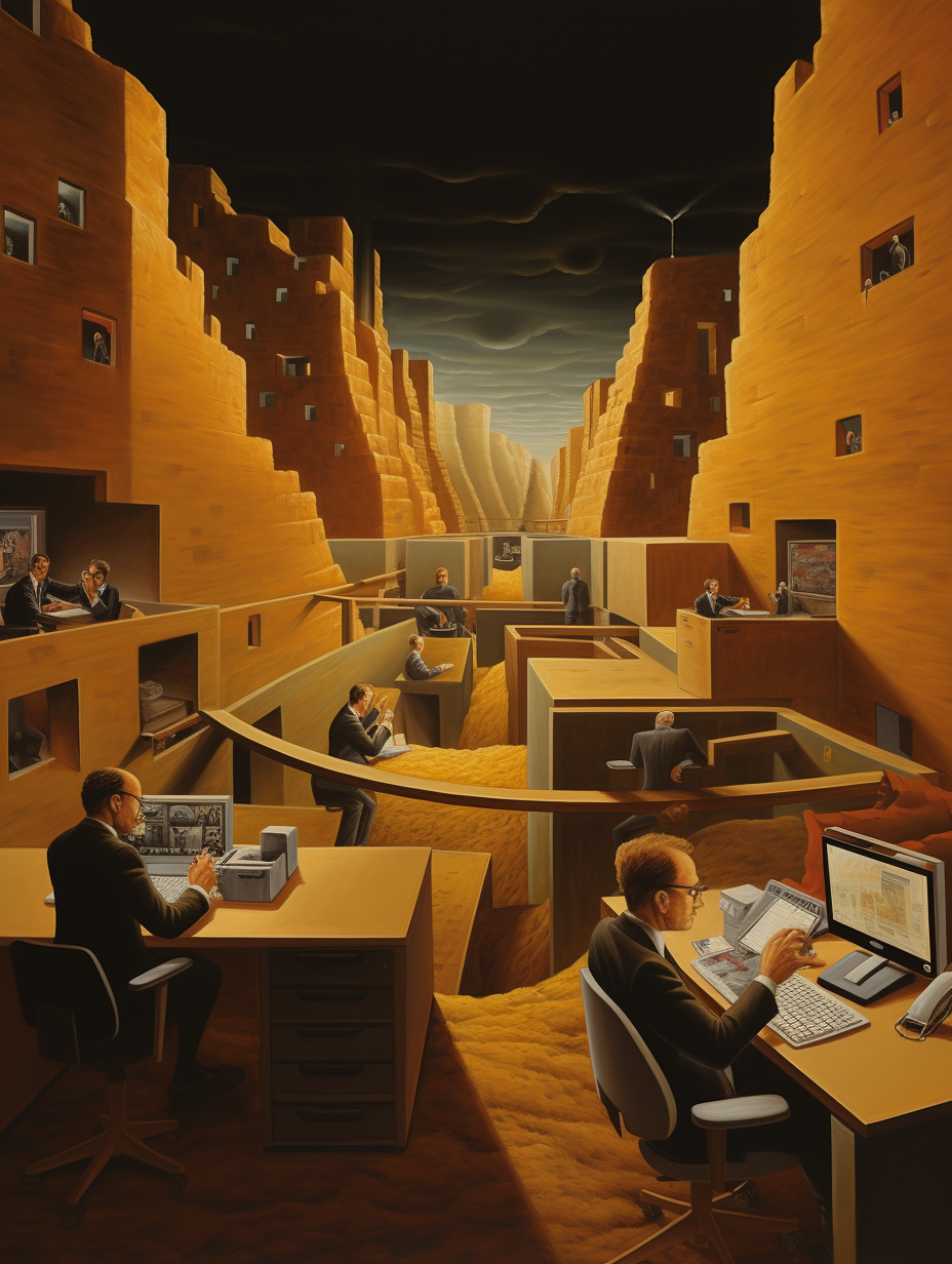 Corporate headquarters painting