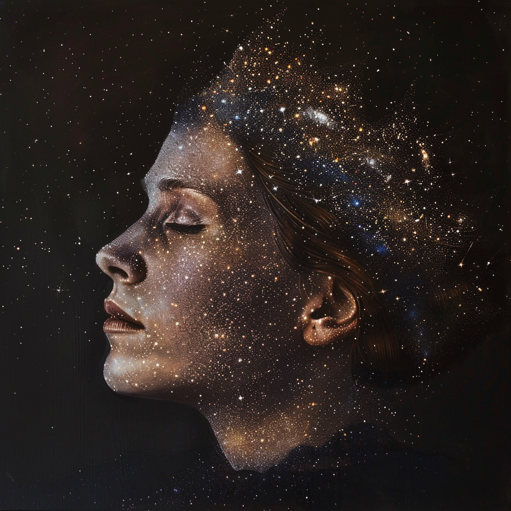 Woman with Star Crown Portrait