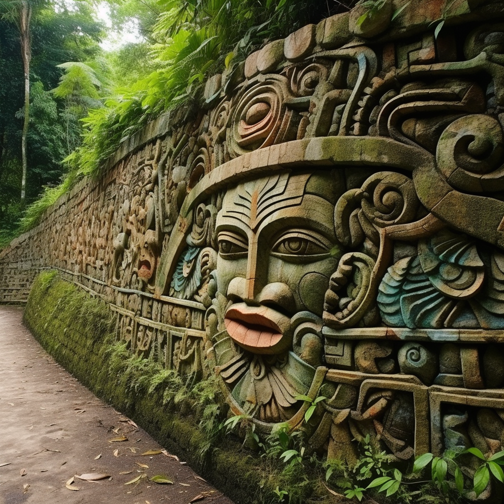 Beautiful Costa Rica retaining wall decorations