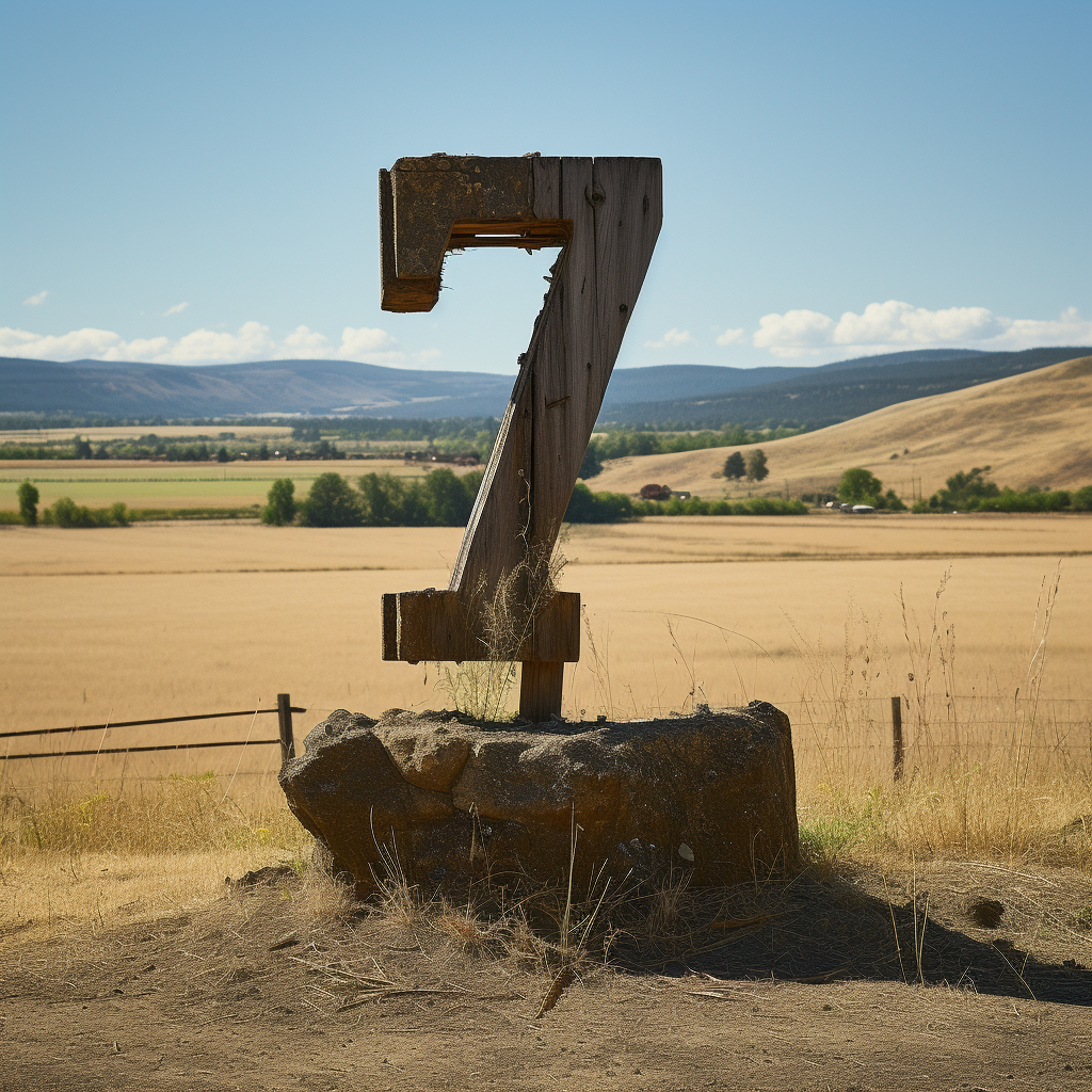 Beautiful countryside western scene photo