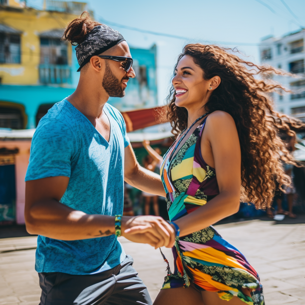 Couple Dancing Reggaeton Pegaito