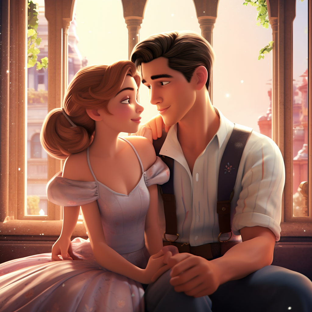 Cute Disney Style Couple