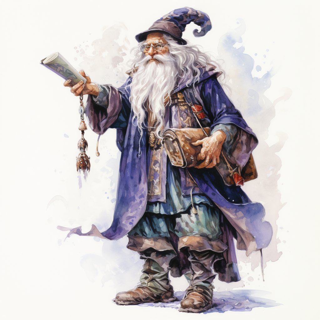 Cour Wizard in D&D Book Art