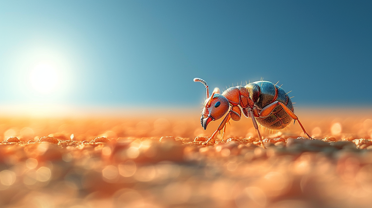 Courageous Ant Desert Backpack Scene