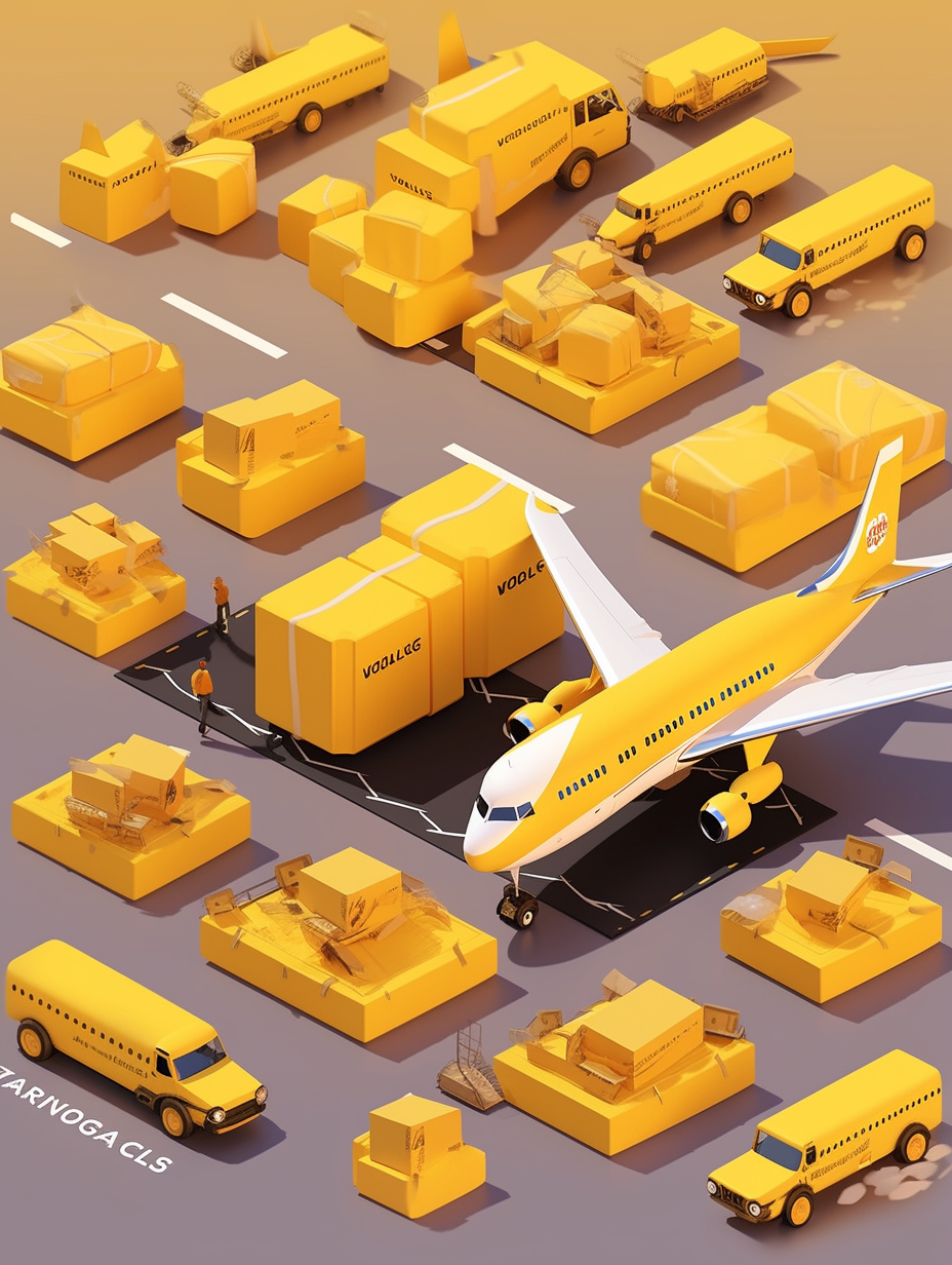 Courier Aircraft Cargo Poster