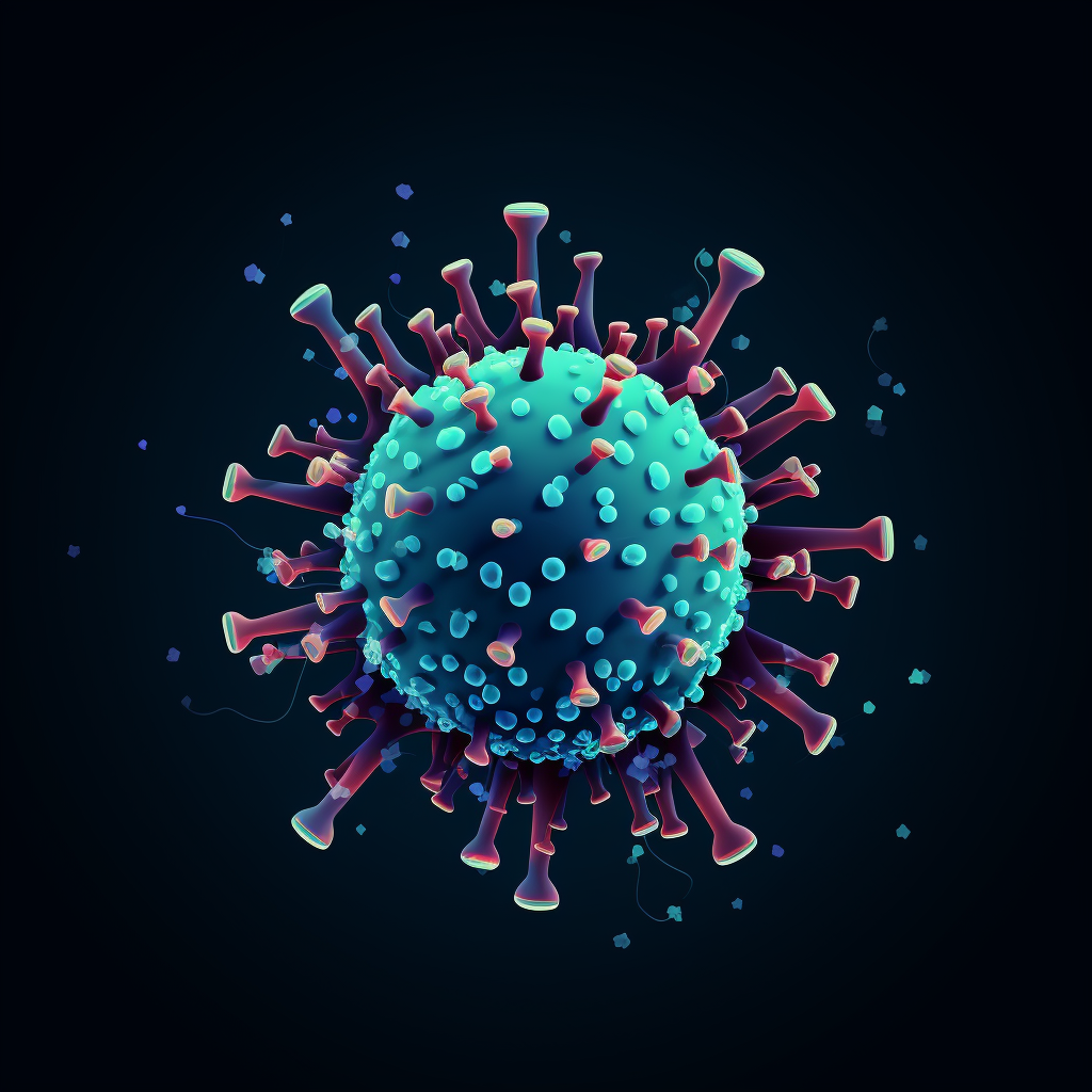 Simple style COVID-19 virus icon