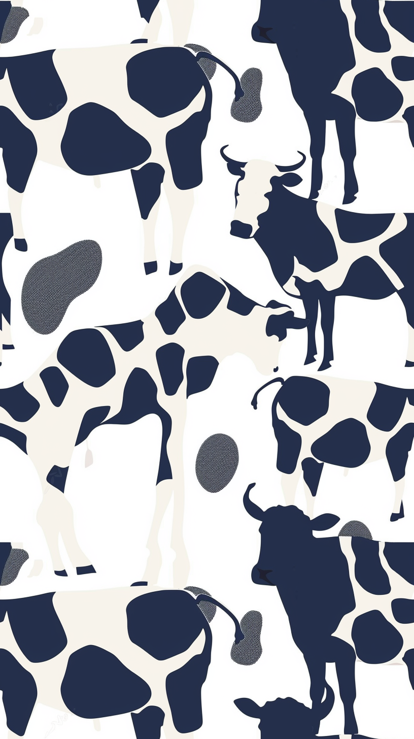 Cow Print Pattern Background Tile