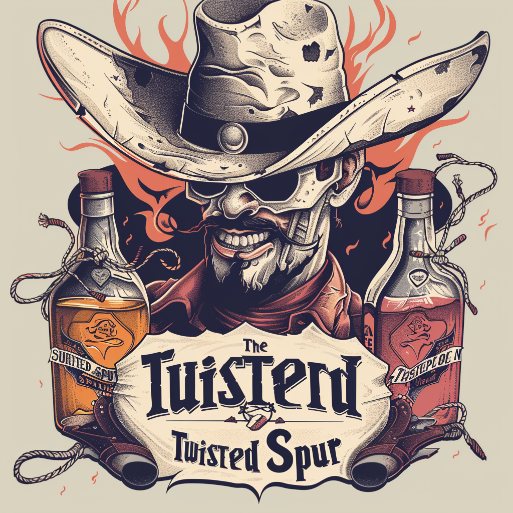 Cowboy themed tshirt design image