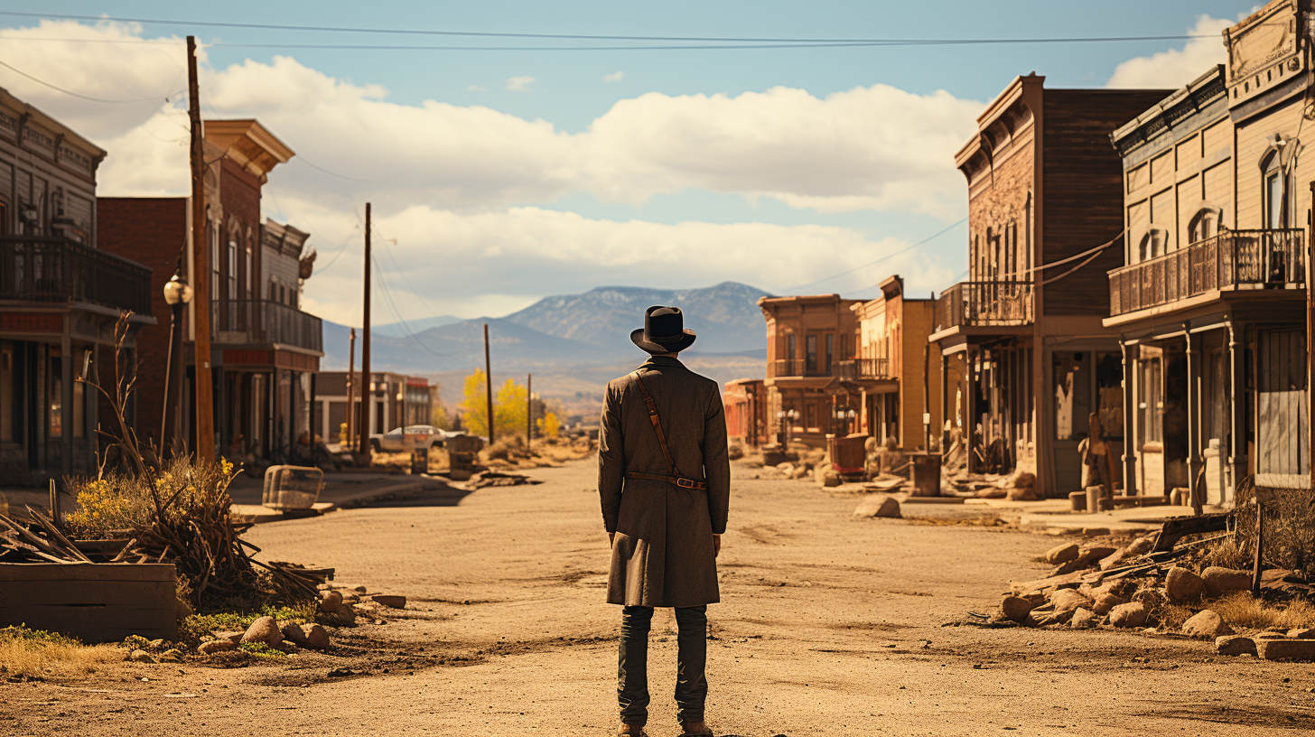 Cowboy with Holstered Gun