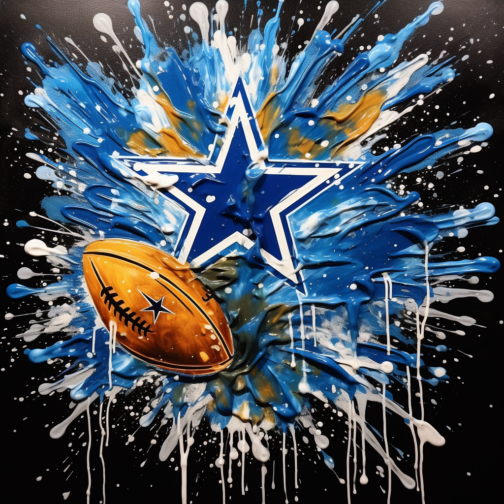 Dallas Cowboys vs Philadelphia Eagles Football Artwork