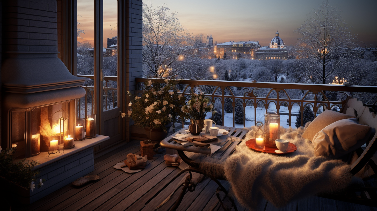 Cozy Balcony with Garden View