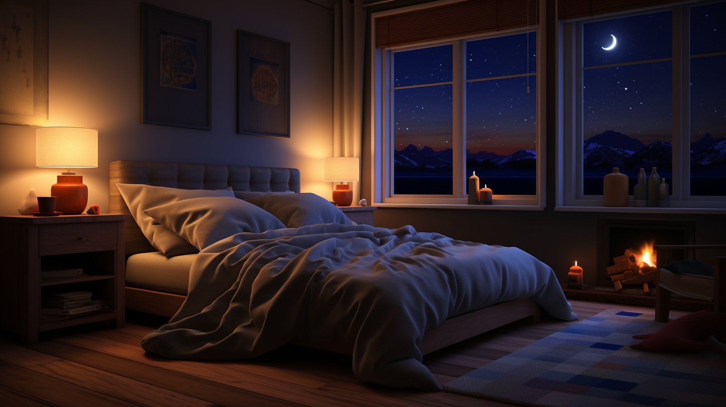 Cozy bedroom interior design