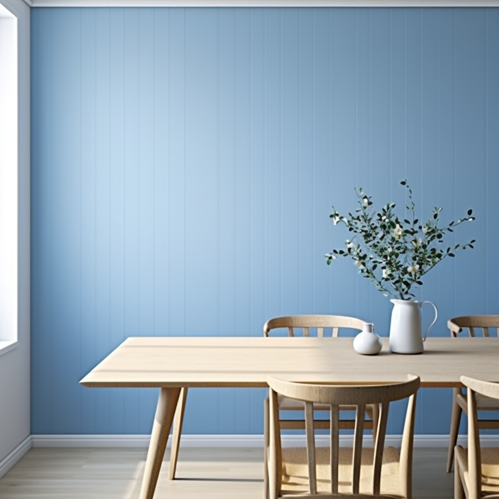 Cozy Scandinavian Interior Wall with Dining Table