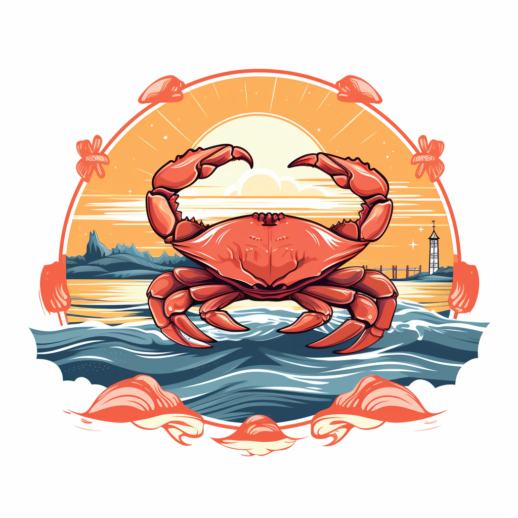 Crab Feed Logo Vector