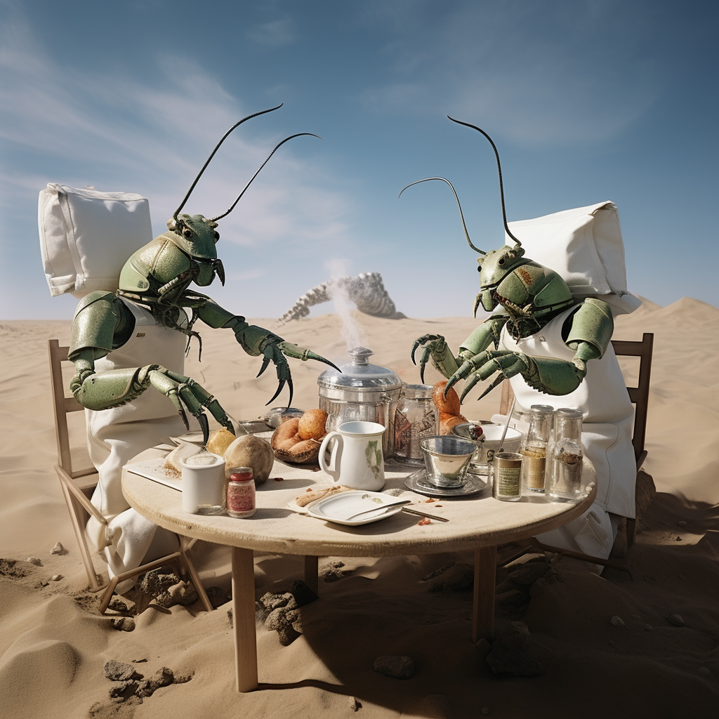 Crabs Playing Chess Mars Mojitos