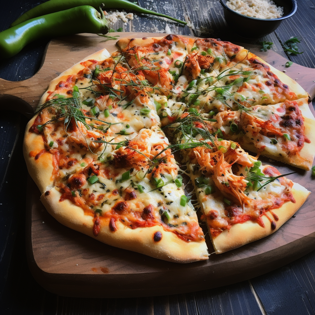 Crayfish Pizza with Fresh Ingredients