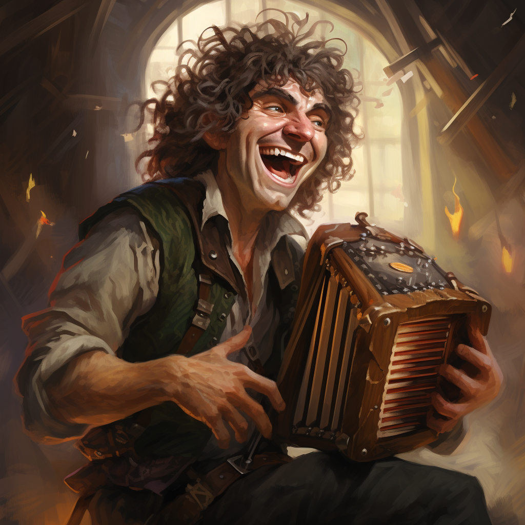 Crazy Hobbit Dancing Concertina