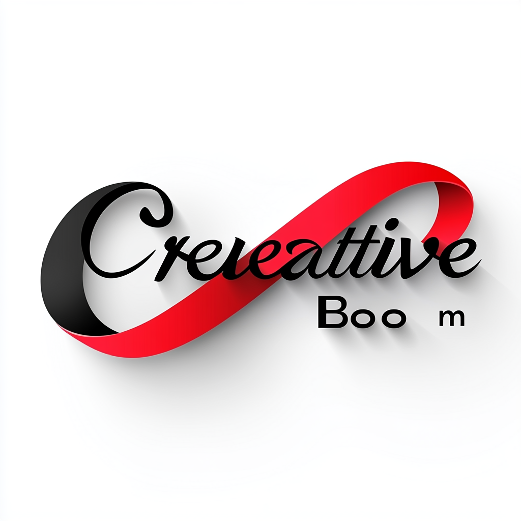 Creative Boom 3D Logo Design