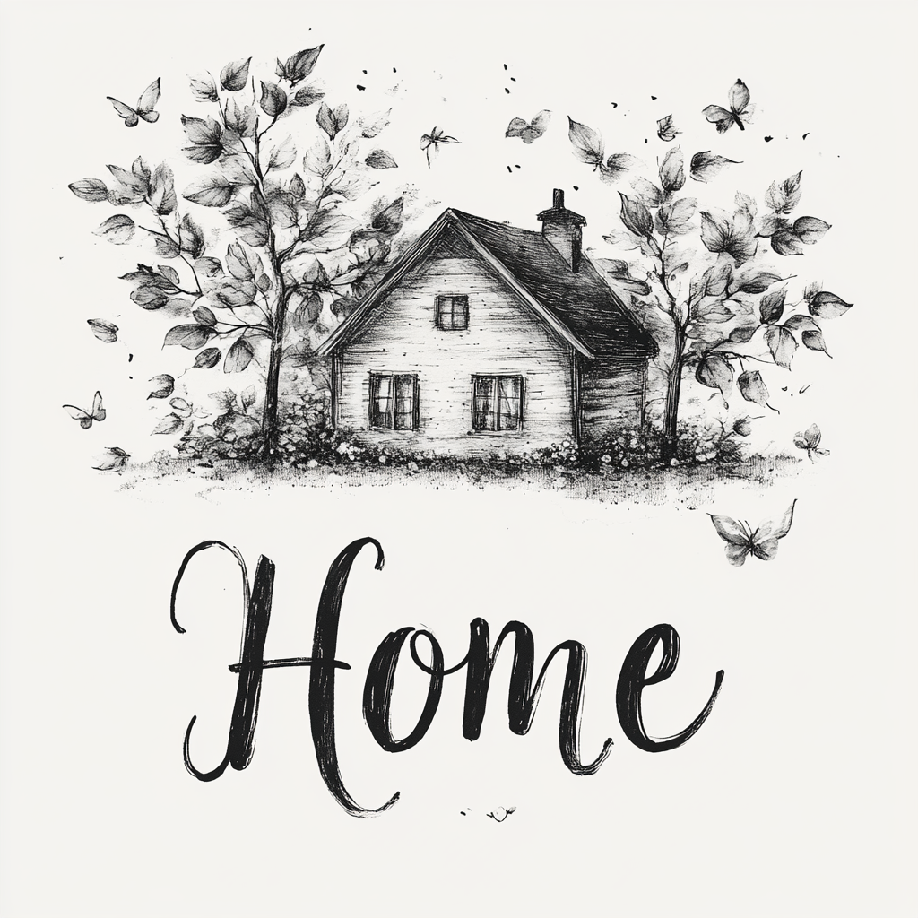 Feminine home logo design inspiration